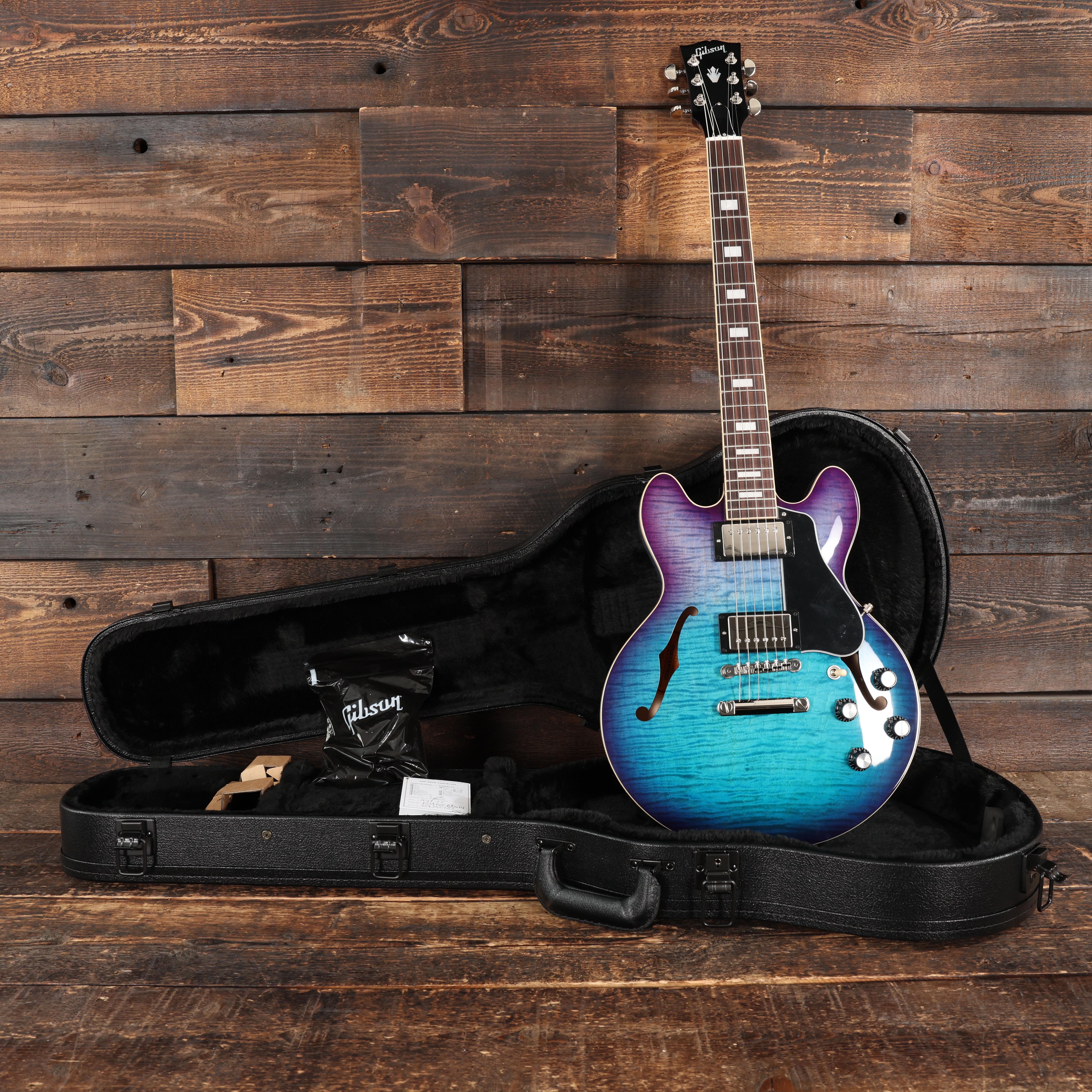 Gibson ES-339 Figured Semi Hollow Electric Guitar in Blueberry